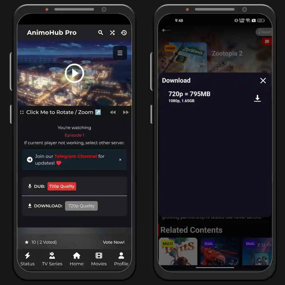 Download Anime Content From AnimoHub 2